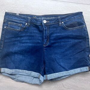 ***EUC***LAUREN CONRAD***WOMEN’S DENIM JEAN SHORTS SIZE 16***